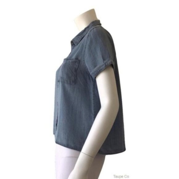 Paper Crane Denim Color Top - Picture 3 of 4